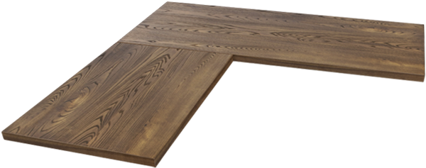 Wooden Desk Png (612x443), Png Download