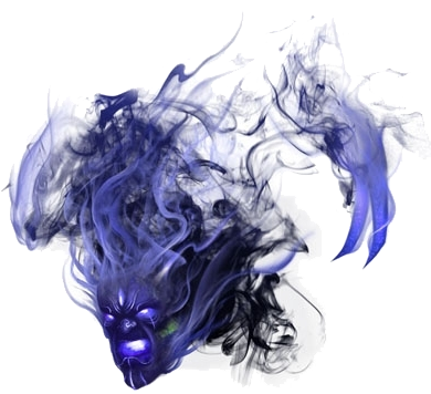 Spectres Are Ghostly Creatures That Are Usually Found - Png Dark Blue Smoke (400x378), Png Download