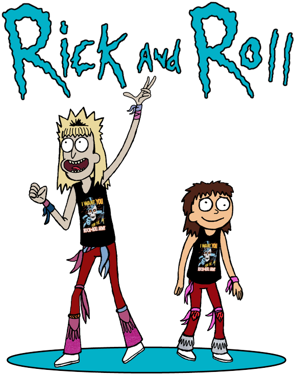 Rick And Morty Clipart Rick Anf - Rick And Morty Rock (600x750), Png Download