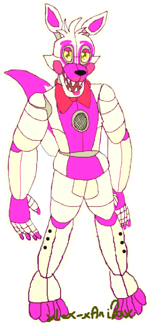 Speed Drawing Fnaf - Fnaf Sister Location Funtime Foxy Drawing (505x714), Png Download