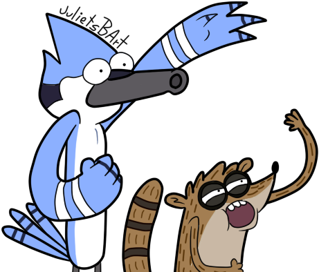 Picture Of Mordecai And Rigby - Do Mordecai E Rigby (620x400), Png Download