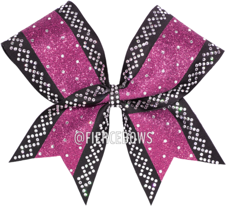 Border Grid Rhinestone Bow - Cheerleading (480x480), Png Download