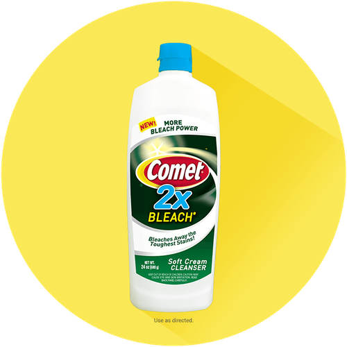 Comet® 2x Bleach Soft Cleanser Cream - Comet 21 Oz Pine Household Cleaners And Disinfectants (500x500), Png Download