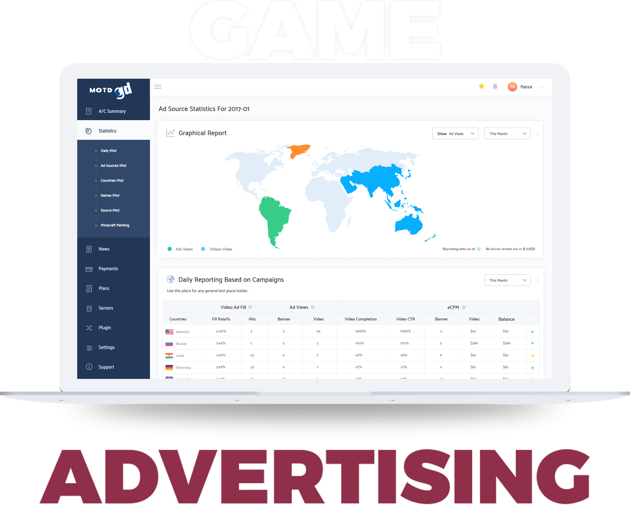 A Market Leader In Game Advertising - Web Page (2113x1694), Png Download