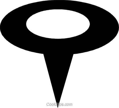 Thumb Tacks Royalty Free Vector Clip Art Illustration - Sign (480x438), Png Download