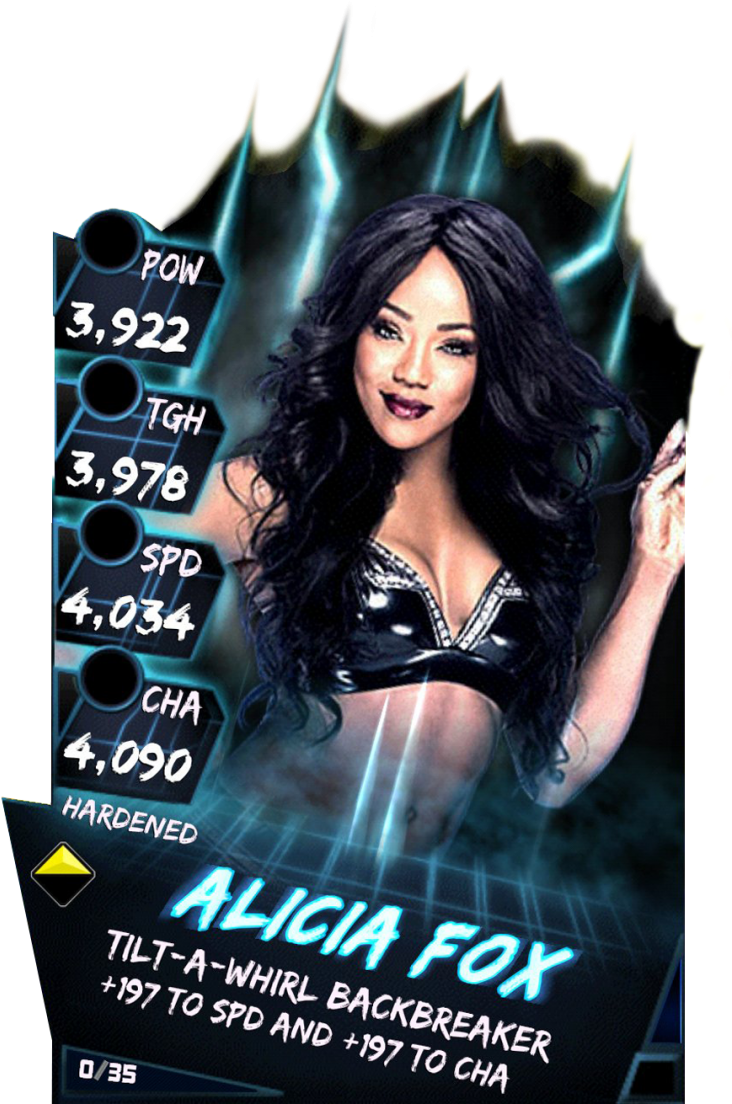 Uncommon Supercard Aliciafox Superrare Fusion 6335 - Alicia Fox Wwe Supercard (733x1158), Png Download