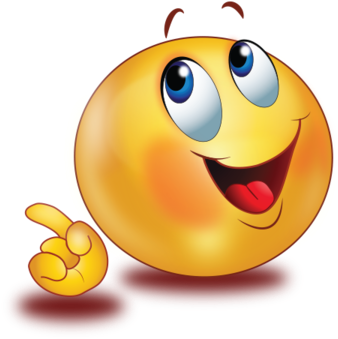 Happy Face Finger Pointing - Smiley Face Pointing Finger (384x384), Png Download