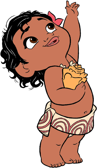 Jpg Clip Art Disney Galore Toddler - Coloring Pages Baby Moana (339x586), Png Download