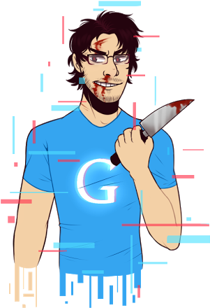 Googleplier - Markiplier Fan Art Googleplier (322x456), Png Download
