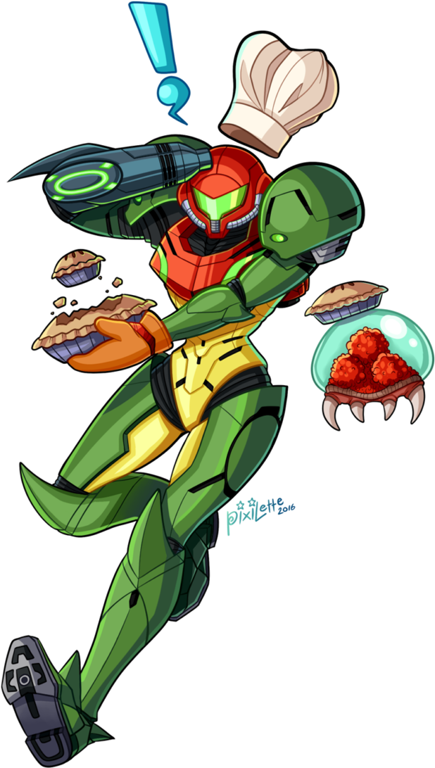 Chef Samus By Pixilette-star - Cartoon (696x1148), Png Download