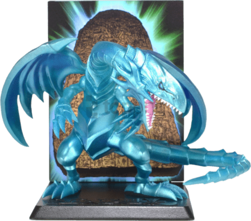Yu Gi Oh - Yugioh Blue Eyes White Dragon Figure (480x422), Png Download