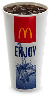 Mcdonald's Diet Coke - Mcdonalds Diet Coke (328x375), Png Download