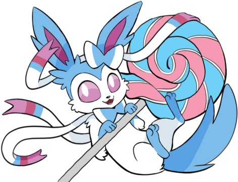 Paper Samus - Sylveon Blue (640x360), Png Download