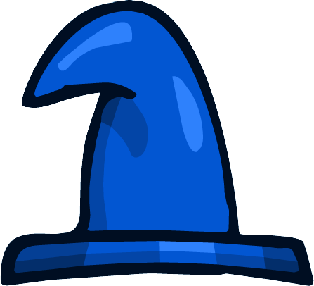 Blue Wizard Hat - Wizardhat A Png (447x406), Png Download