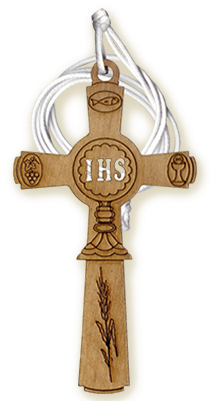 3243 Wooden Cross - Cross (350x400), Png Download