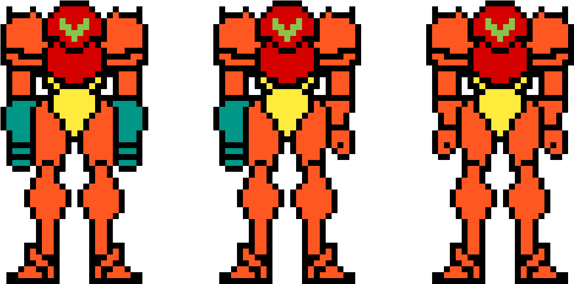 Samus Comparison - River City Ransom Sprites (1188x1200), Png Download
