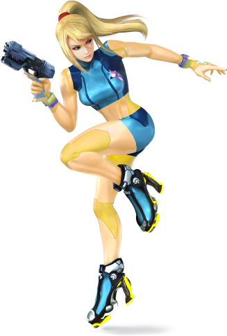 Svg Download Super Smash Bros For Ds Wii U - Samus Zero Super Smash Bros Wii U (327x485), Png Download