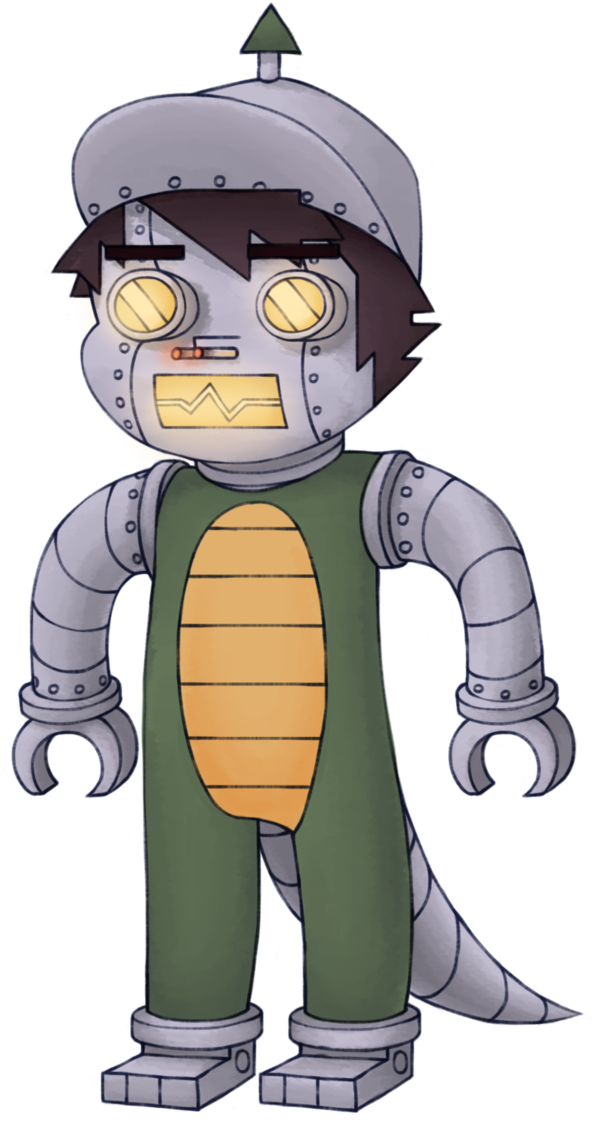 Leafyishere Robot (662x1206), Png Download