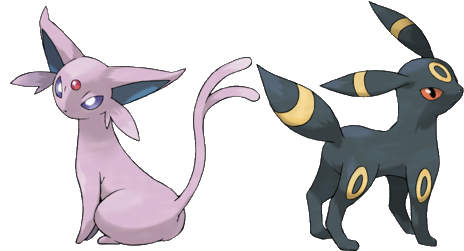 In Main Series Pokémon Games, These Pokémon Evolve - Pokemon Espeon (483x250), Png Download