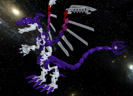 Galaxy Eyes Photon Dragon Vs Blue Eyes White Dragon - Lego Galaxy Eyes Photon Dragon (440x320), Png Download