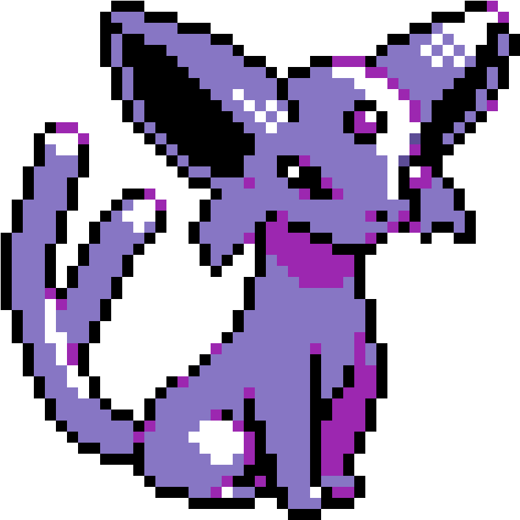 Espeon - Pixel Art Pokemon (1200x1200), Png Download