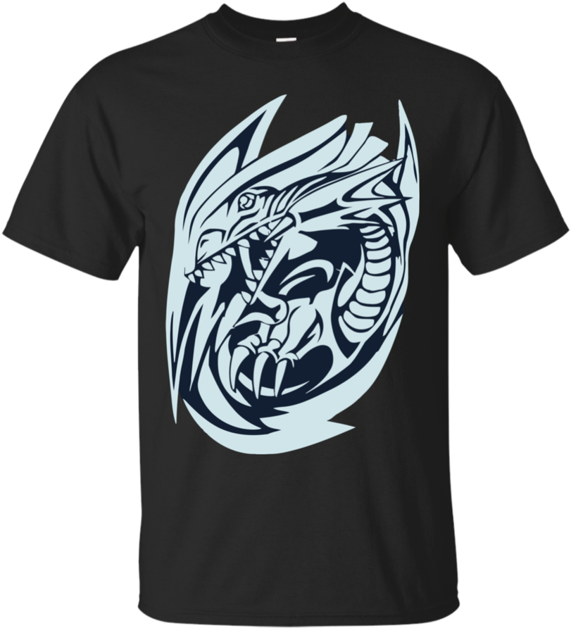 Blue Eye White Dragon Yugioh Tshirt - Yugioh Blue Eyes White Dragon T Shirt (900x900), Png Download