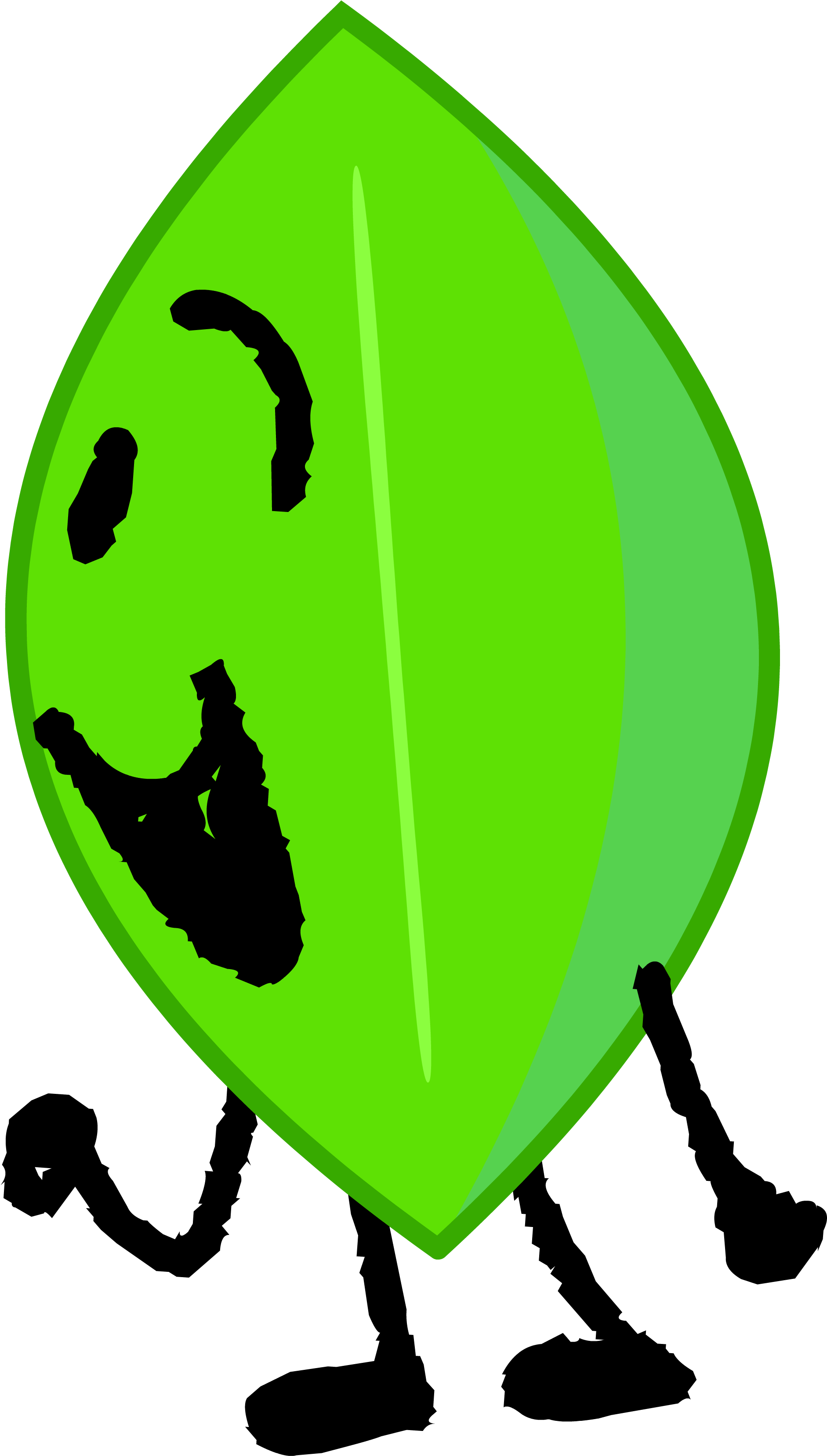 This User Is A Superfan Of Leafy - Leafy Bfdi (1966x3395), Png Download