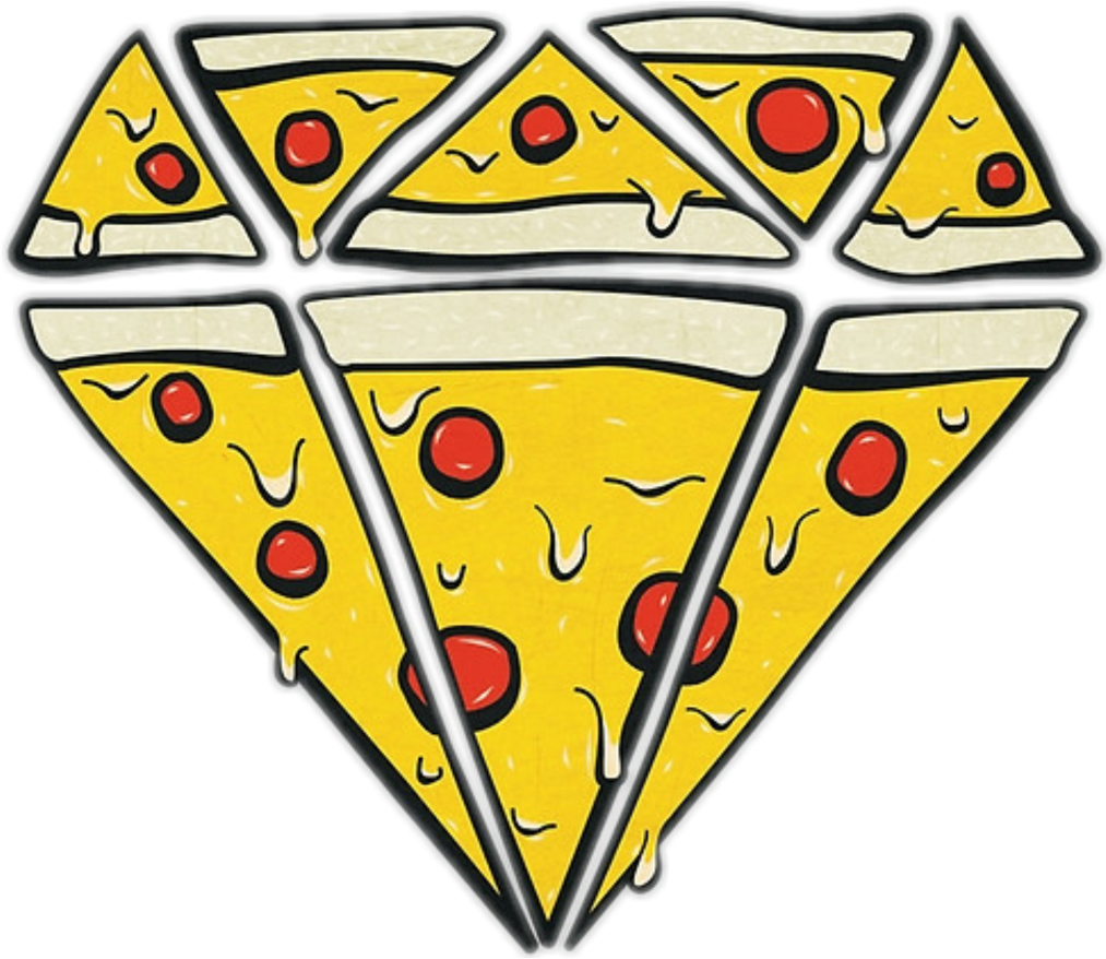 Tumblr Diamond Diamante Pizza Freetoedit - Transparent Stickers Tumblr Yellow Png (1024x1024), Png Download