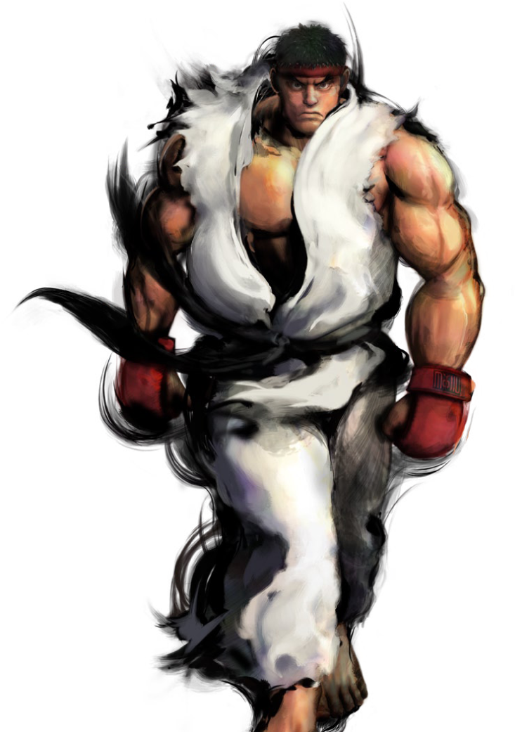 Ryu Png Transparent Image - Street Fighter Gouken Ryu (846x1079), Png Download