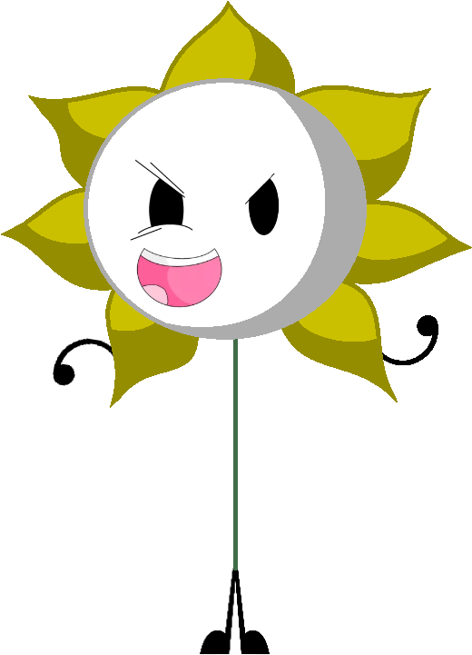Flowey Pose - Cartoon (566x763), Png Download