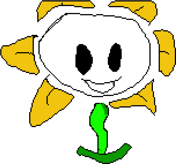 Flowey - Cartoon (1024x576), Png Download