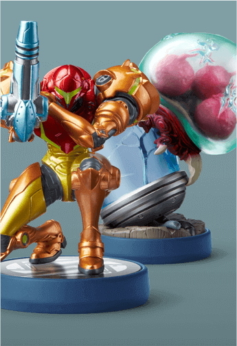 Amiibo - Amiibo Metroid – Samus Figure (345x505), Png Download