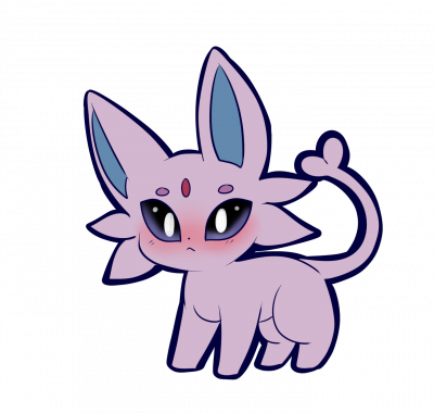 Smol Espeon By Breezyfreezy - Espeon (400x380), Png Download