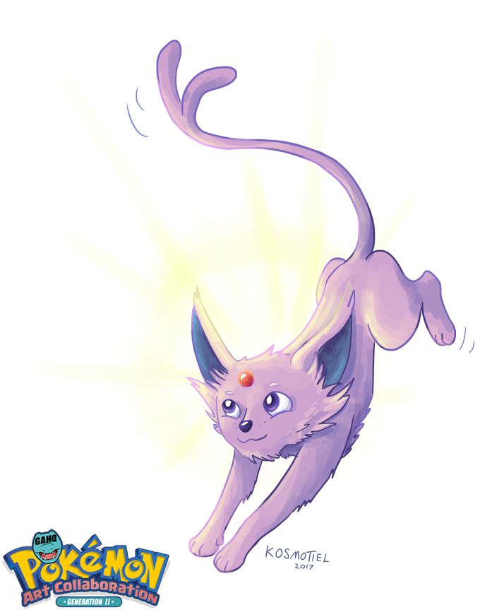 #196 Espeon Used Morning Sun And Psyshock In The Game - Pokemon Coloring Book: Pokemons Invade Universe (700x867), Png Download