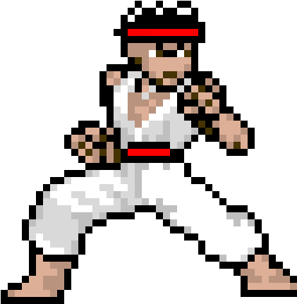 Ryu - Goku (440x470), Png Download