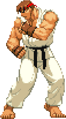 It's Not Hard To Be On The Roster Of A Fighting Game - Ryu Ken Sean Dan Sakura (322x500), Png Download