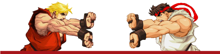 Best Friends, Rivals And Sparring Partners - Ken Street Fighter Icon (700x190), Png Download