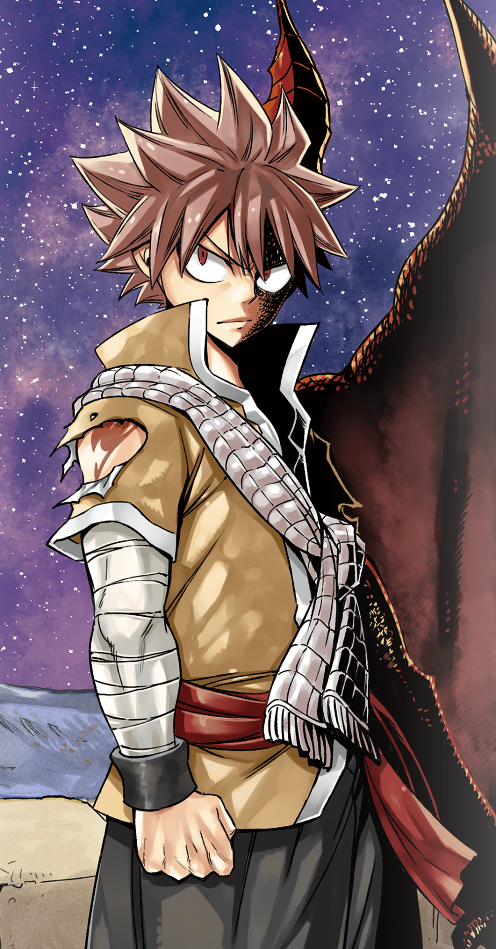 Natsu Dragneel In Dragon Cry, The Second Fairy Tail - Fairy Tail The Movie Dragon Cry (1005x1920), Png Download