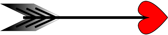 Bow And Arrow Valentine's Day (640x320), Png Download