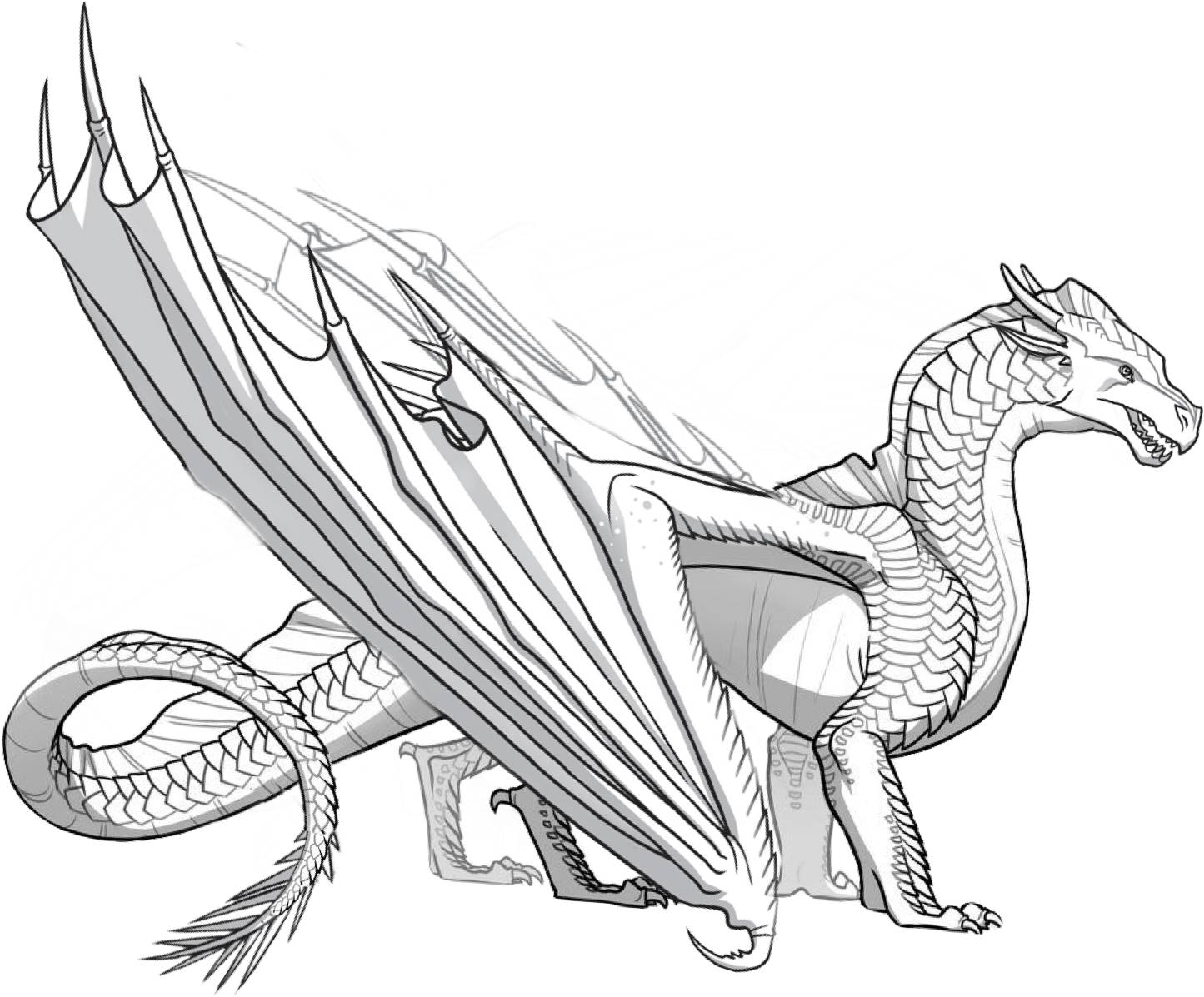 Hybrid For Free Download On Mbtskoudsalg - Dragons Colouring In Page (2048x1316), Png Download
