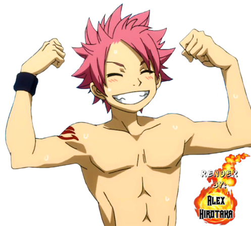 Png Transparent Stock Who Is More Powerful Or Gildarts - Natsu Fairy Tail Render (500x460), Png Download