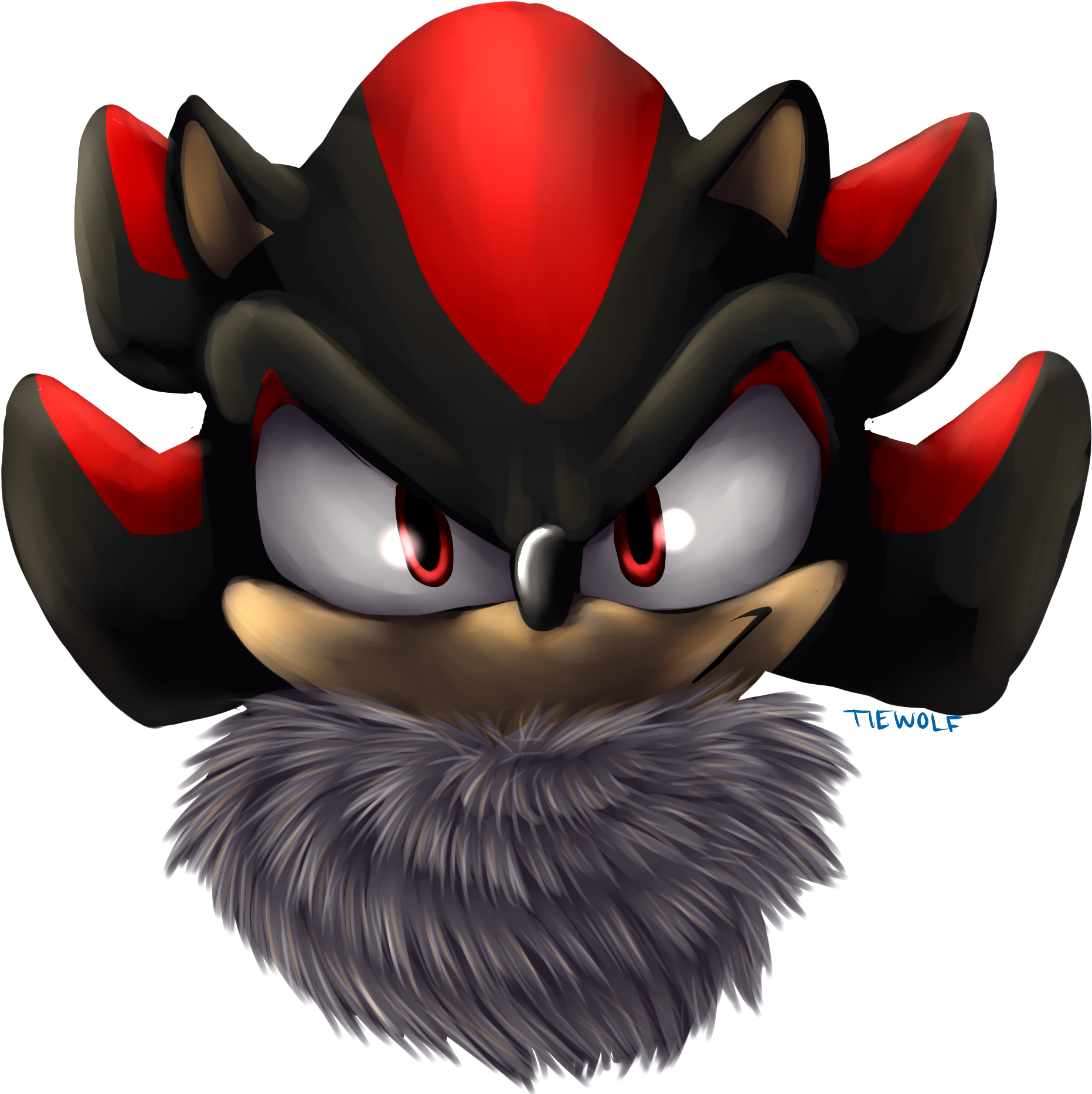 Shadow The Hedgehog - Cartoon (2600x1900), Png Download