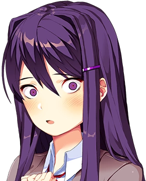 "s-so, You're The Sharpest Of Blades, Huh" - Doki Doki Literature Club Yuri Yandere Face (401x401), Png Download