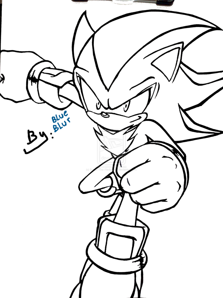 Shadow The Hedgehog Coloring Pages Paint By New - Shadow The Hedgehog Color Pages (774x1032), Png Download