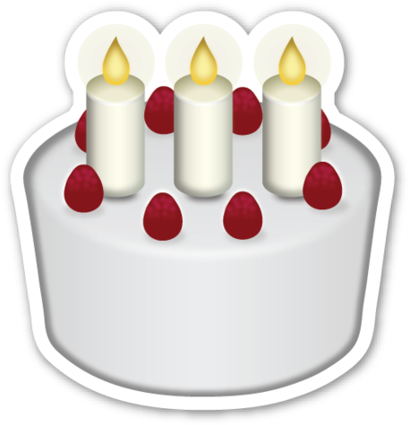 Birthday Cake - Emoji De Torta De Whatsapp (465x480), Png Download
