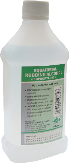 Equatorial Rubbing Alcohol 50% - Rubbing Alcohol Png (273x590), Png Download
