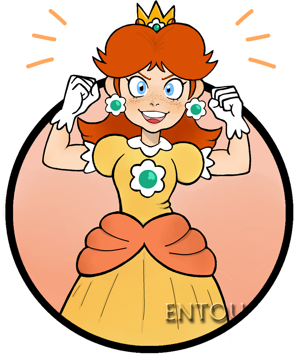 I Love Princess Daisy - Nintendo (1280x1552), Png Download