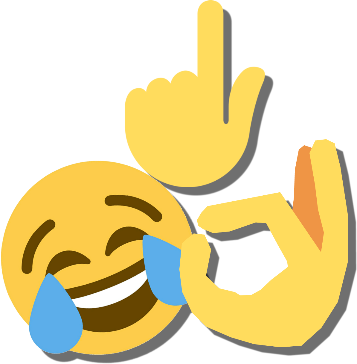 Discord Emoji - Laughing Crying Tears Emoji Tee Shirt Group Couple (1280x1280), Png Download
