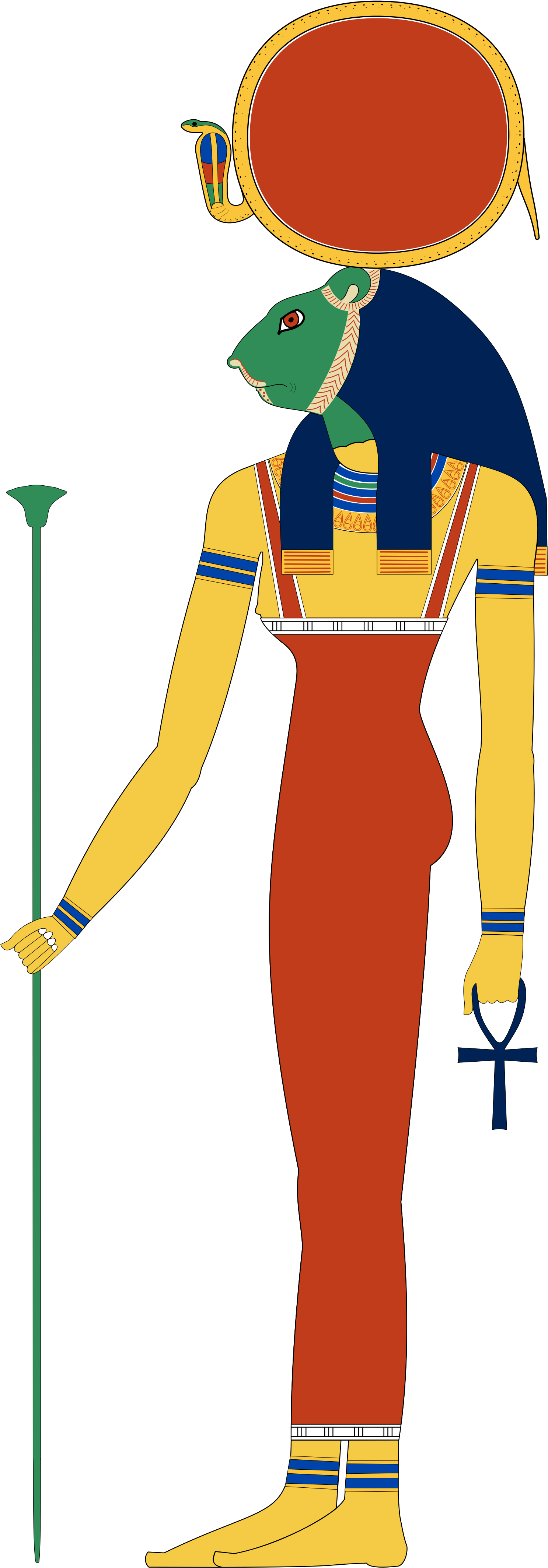 Egyptian Gods Sekhmet - Meretseger Egyptian Goddess (2000x4371), Png Download