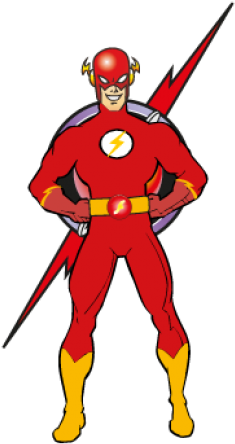 Clipart Free Library Clipart At Getdrawings Com Free - Flash Superhero Flash Vector (518x518), Png Download